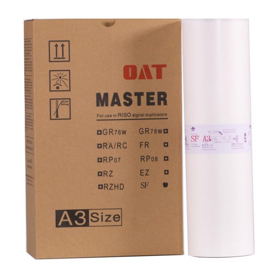 2 Masters Rolls Compatible With Riso S-3550 For Risograph RP3700 RP3790 RP08 A3 